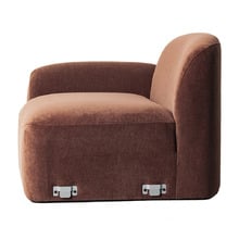 Cami Chenille Left Corner Lounge Chair